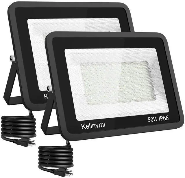 Main image of LED Flood Lights Outdoor 50W, Outdoor Security Light 5000lm High Brightness with Plug, 6500K Work Light with IP66 Outdoor Floodlights for Garage, Porch, Backyard, Playground