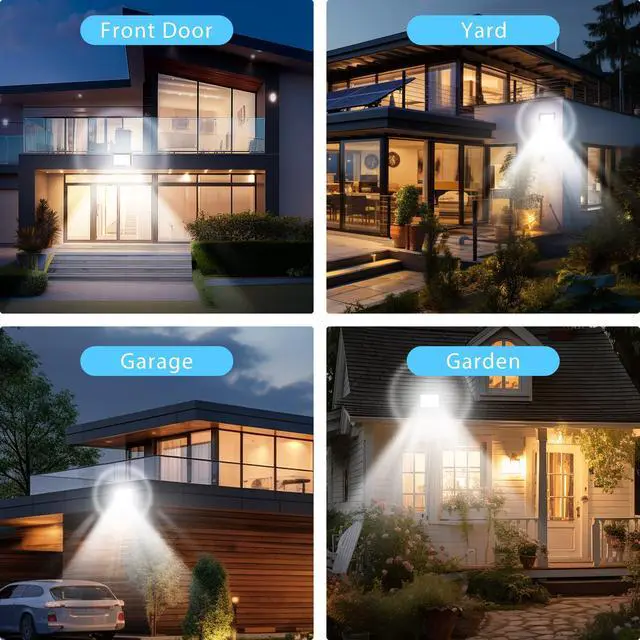 Alt view image 6 of 6 - LED Flood Lights Outdoor 50W, Outdoor Security Light 5000lm High Brightness with Plug, 6500K Work Light with IP66 Outdoor Floodlights for Garage, Porch, Backyard, Playground