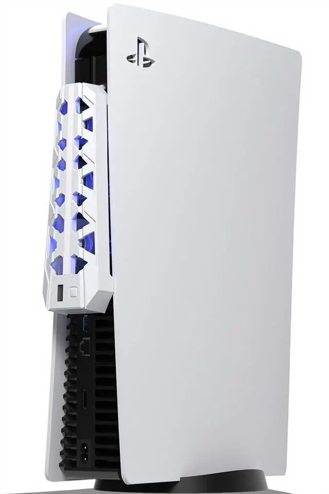 Alt view image 4 of 7 - PS5 Cooling Fan (Not for Slim/Pro) High-Efficiency Cooler with USB3.0
