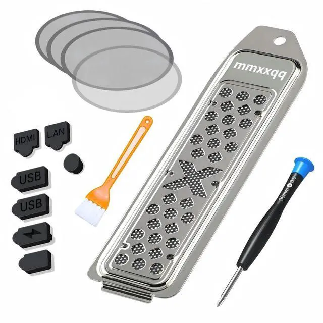 Main image of PS5 Metal Cooler Cover and Dust Cover Kit | Includes Cleaning Brush |Seven Dust Plugs and Four Fan Dust Filters |Compatible with PS5 Pro, Slim Digital Edition, and Disc Drive Edition(Silver)
