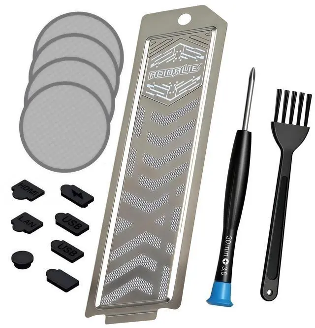 Main image of Pro/Slim PS5 Dust and Cooling Upgrade Kit High-Density Breathable Dust Filter with Fan Dust Filter and Port Plugs Dual Protection Against Dust Accumulation and Overheating