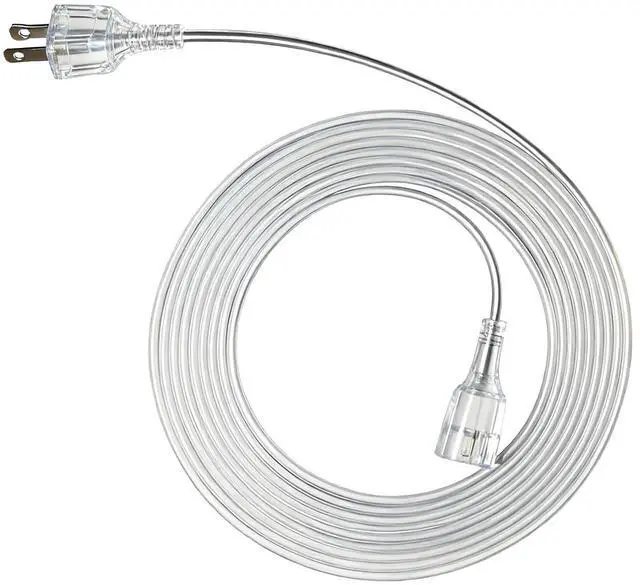Main image of Clear Thin Extension Cord 10 Feet 10 Feet 5A 125V 625W