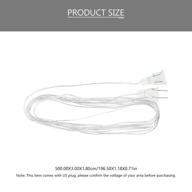 Alt view image 2 of 7 - 2 Pcs String Extension Lights Clear Cable Extension Cord Plug Extension Cord Invisible Extension Plug Light Accessory Extender Wire for Lamp Indoor Outdoor