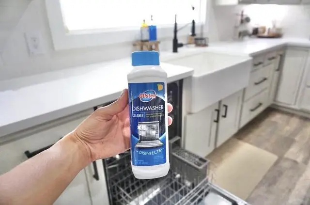 Alt view image 5 of 7 - Glisten Dishwasher Magic Disinfectant & Cleaner Lemon 12 Oz