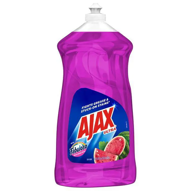 Alt view image 6 of 7 - Ultra Liquid Dish Soap with Fabuloso Watermelon Scent, Fights Grease and Stuck-On Stains, Deep Cleaning Action, Mess-Free, Easy-Flip Cap, 52 fl oz Bottle (Pack of 2)