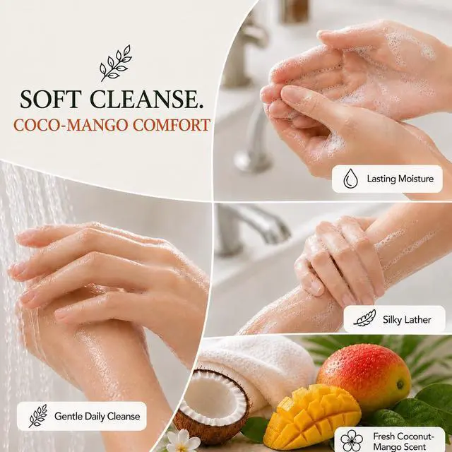 Alt view image 7 of 7 - Botanicals Hand Soap, 16.9oz, Coco Mango | 100% Vegan & Cruelty-Free | Conditioning Liquid Hand Wash for All Skin Types