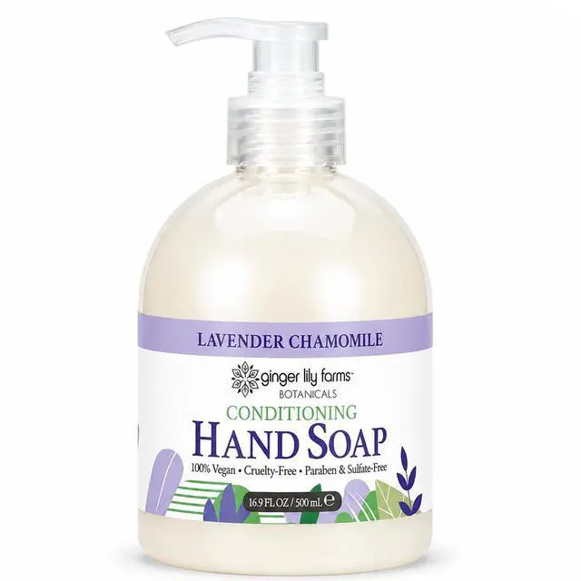 Main image of Botanicals Hand Soap, 16.9oz, Lavender Chamomile | 100% Vegan & Cruelty-Free | Conditioning Liquid Hand Wash for All Skin Types