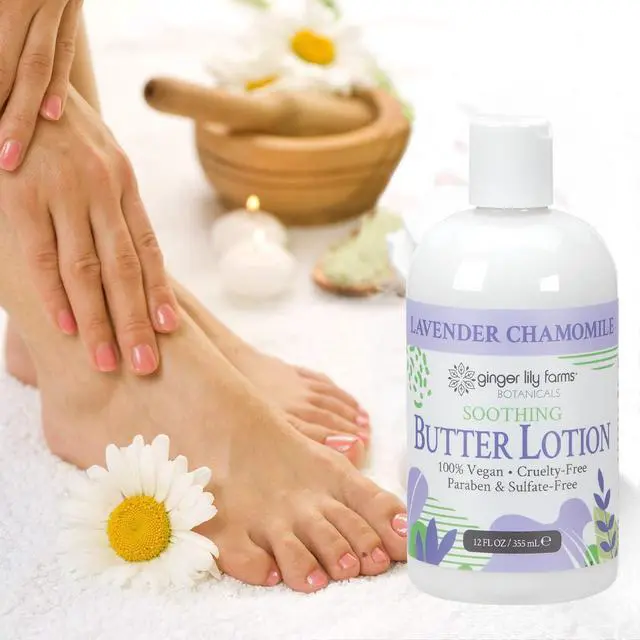Alt view image 6 of 6 - Botanicals Butter Lotion, 12oz, Lavender Chamomile | 100% Vegan & Cruelty-Free | Soothing Hand & Body Moisturizer for All Skin Types