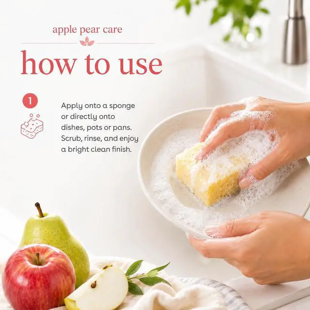 Alt view image 4 of 7 - Botanicals Liquid Dish Soap, 24oz, Apple Pear | 100% Vegan & Cruelty-Free | Concentrated Plant-Based Formula with Max Grease Cleaning Power