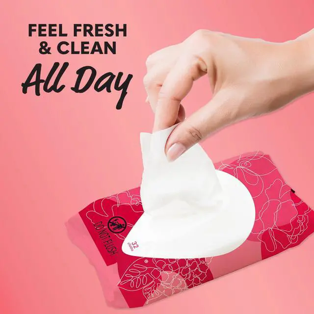 Alt view image 3 of 6 - Blissful Escape Daily Refreshing Feminine Wipes, 32 Count & 12 Count