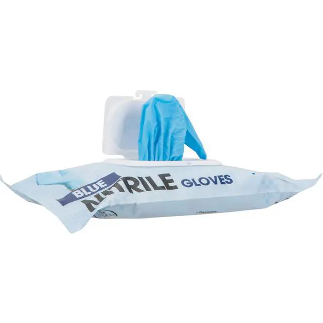 Alt view image 4 of 7 - Disposable Nitrile Gloves, Chemical Resistant, Powder-Free, Latex-Free, Non-Sterile, Food Safe, 4 Mil, Blue, Medium, 30-Count