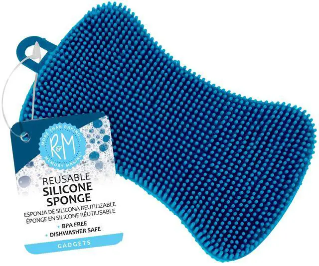 Main image of International 96617 Reusable Silicone Sponge for Kitchen Cleaning, Scrubbing Dishes, and Wiping Surfaces, 5 x 2.75", Single