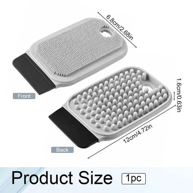 Alt view image 5 of 7 - Silicone Dish Scrubber, 3-in-1 Silicone Dish Sponge for Kitchen Cleaning | Silicone Sponge, Silicone Scrubber for Dishes Home Kitchen Washing Vegetable Fruit