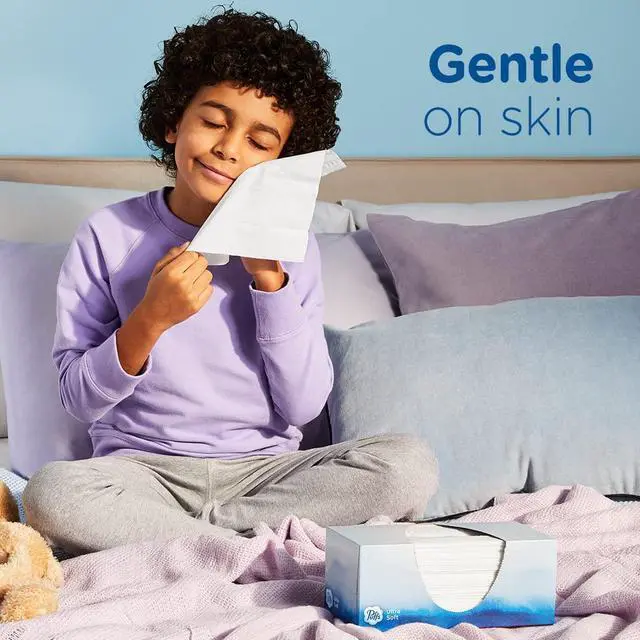Alt view image 2 of 7 - Ultra Soft Facial Tissues, 1 Cube, 56 Facial Tissues Per Box