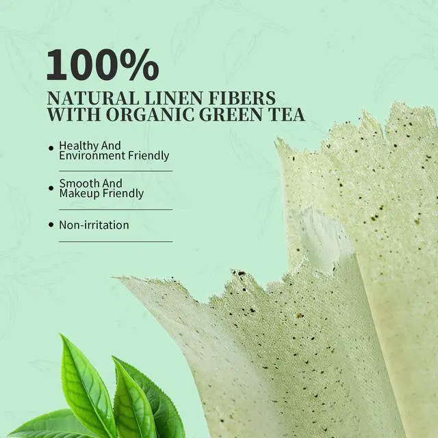 Alt view image 2 of 7 - Oil Blotting Sheets for Face Refills Only,DUcare 200 Sheets Green Tea Blotting Paper For Oily Skin