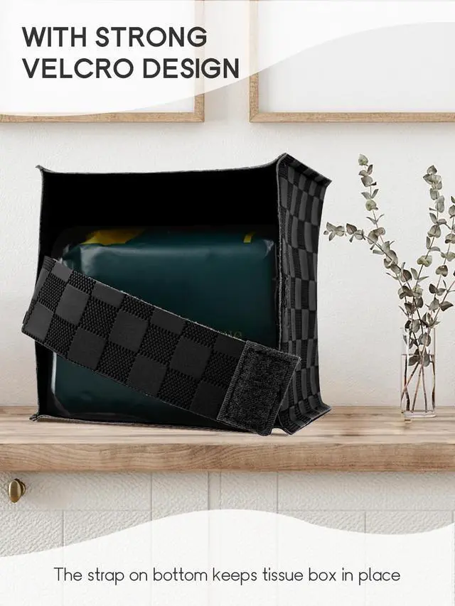 Alt view image 2 of 7 - Tissue Box Cover, Tissue Box Holder, Tissue Holders Organizer | Square, Decorative, 5"X5"X5"