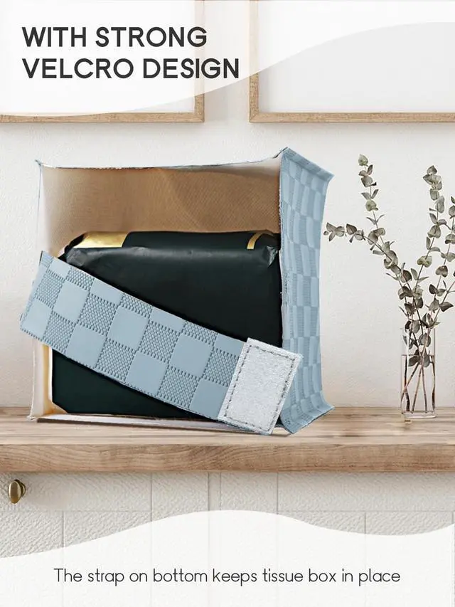 Alt view image 2 of 7 - Tissue Box Cover, Tissue Box Holder, Tissue Holders Organizer | Square, Decorative, 5"X5"X5"