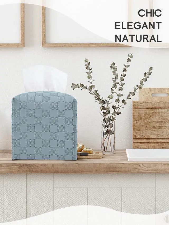 Alt view image 6 of 7 - Tissue Box Cover, Tissue Box Holder, Tissue Holders Organizer | Square, Decorative, 5"X5"X5"