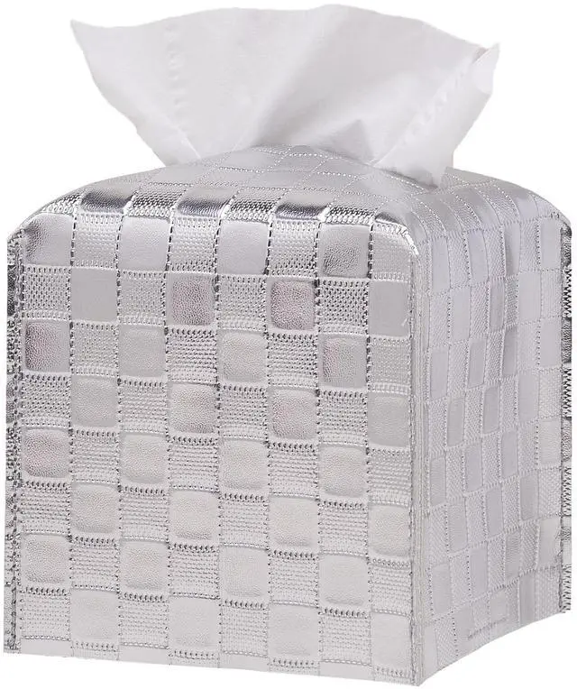 Main image of Tissue Box Cover, Tissue Box Holder, Tissue Holders Organizer | Square, Decorative, 5"X5"X5"