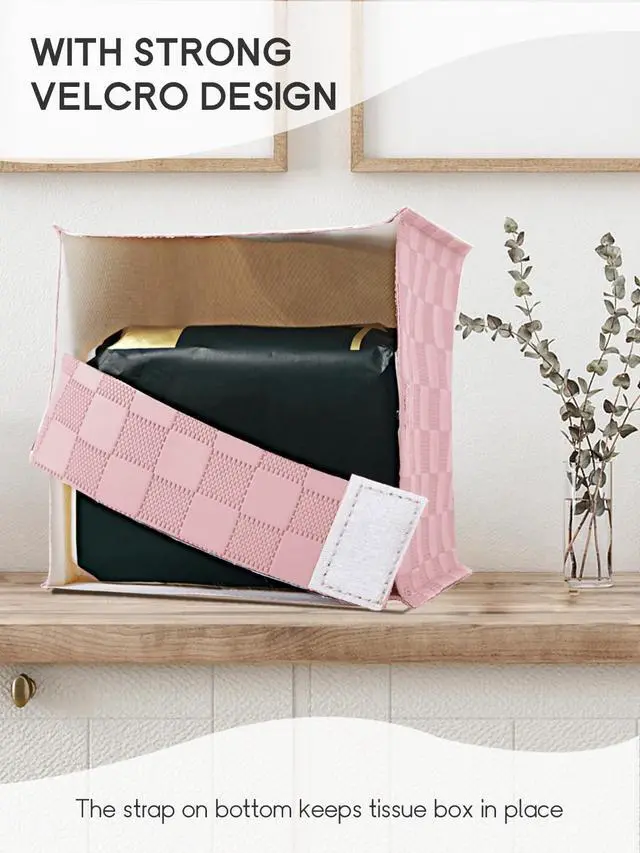 Alt view image 2 of 7 - Tissue Box Cover, Tissue Box Holder, Tissue Holders Organizer | Square, Decorative, 5"X5"X5"