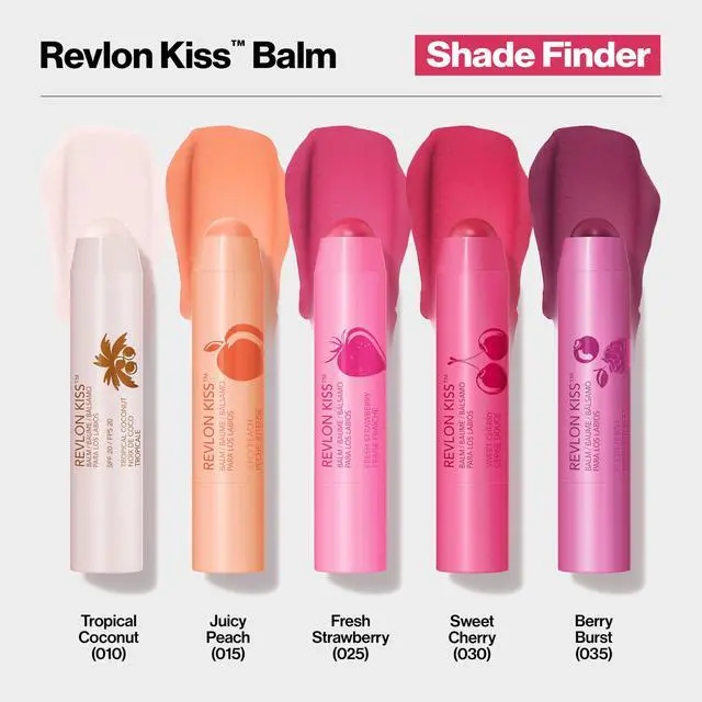 Alt view image 6 of 7 - Kiss Balm with Sunscreen SPF 20, 025 Fresh Strawberry, 0.09 oz | Tinted lip balm infused with natural fruit oils. Up to 8 hours of moisture with SPF 20 protection.