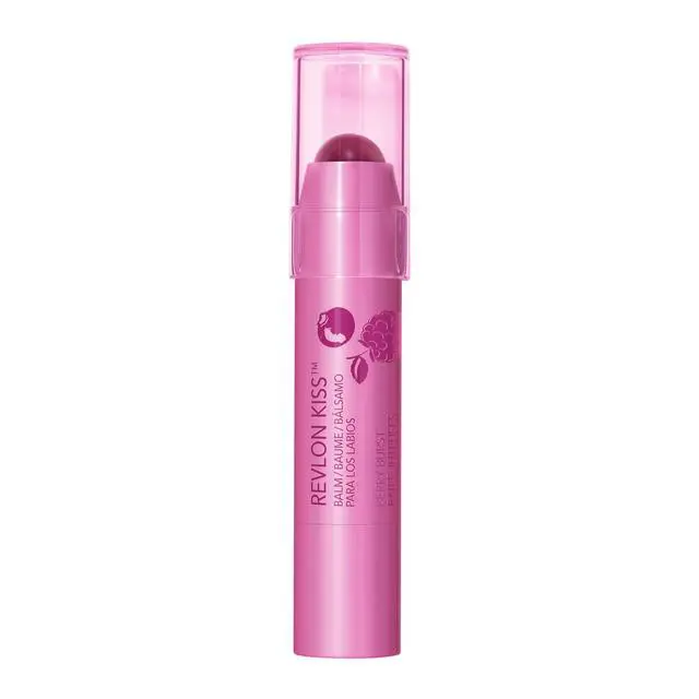 Alt view image 7 of 7 - Kiss Balm with Sunscreen SPF 20, 035 Berry Burst, 0.09 oz | Tinted lip balm infused with natural fruit oils. Up to 8 hours of moisture with SPF 20 protection.
