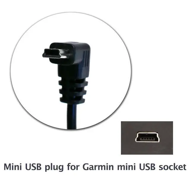 Alt view image 2 of 7 - 6 Ft Mini USB Car Charger Power Cord for Garmin Nuvi Drive DriveSmart DriveAssist DriveTrack RV Auto Handheld Navigation GPS TA20 Compatible