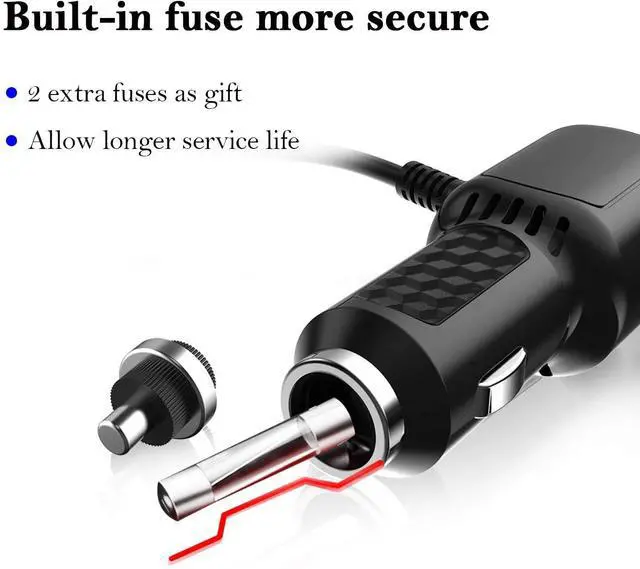 Alt view image 6 of 7 - Car Charger for Garmin Nuvi, Garmin GPS Charger Cable,Mini USB Power Cord Cable Dual Port USB Vehicle Power Charging Cable Cord for Garmi Nuvi C255 Dashcam