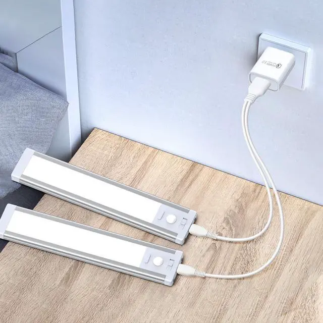 Alt view image 4 of 5 - Under Cabinet Lighting USB C Charging Cable, Charger for MCGOR Motion Sensor Light Indoor, with Power Adapter