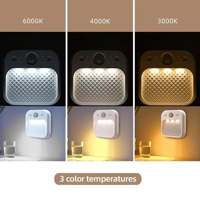 Alt view image 4 of 7 - Motion Sensor Night Lights Rechargeable with Timer, Battery Cabinet Light with 3 Color Temperatures Stepless Dimming, Magnetic Closet Light for Travel, RV, Cruise Essentials 2026
