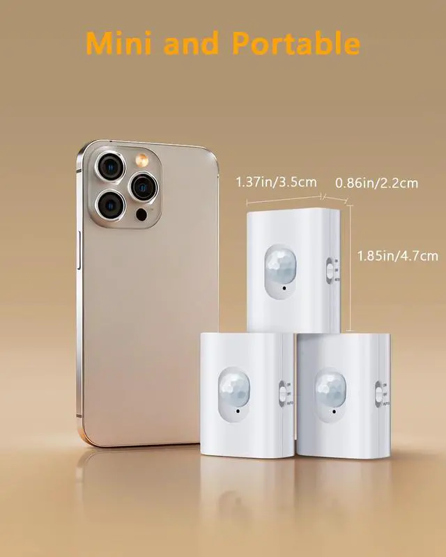 Alt view image 7 of 7 - Rechargeable Motion Sensor Night Lights for Stairs, 10 Pack Wireless Magnetic Stick-On Battery Lights for Hallway, Bedroom, Closet, Kitchen