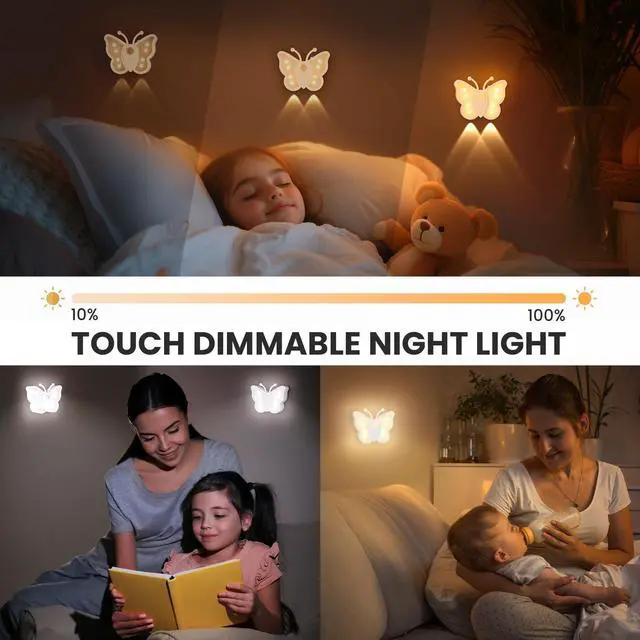 Alt view image 4 of 6 - Motion Sensor Night Light, Rechargeable Stair Lights, Wireless with Magnetic Stick on Wall Light for Hallway, Bathroom, Bedroom, Kitchen, Portable for Outdoor Camping, Warm White, 1 Pack