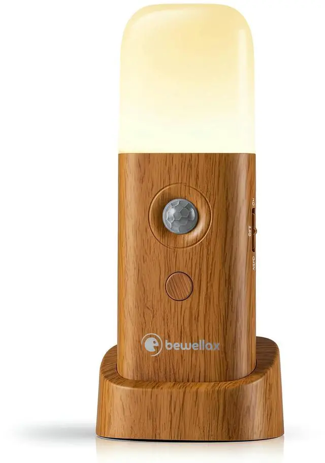 Main image of Motion Sensor Night Light, Rechargeable LED Long Lasting Battery, Warm Soft Glow, Cordless, Stick-Anywhere Magnetic Light for Hallway, Stairs, Bedroom, Nursery, Bathroom (1 Pack)
