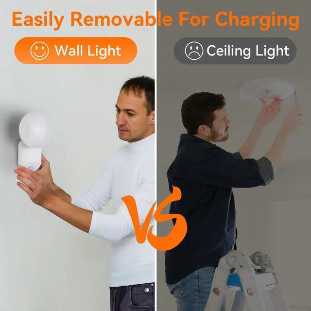 Alt view image 6 of 7 - Rechargeable Motion Sensor Wall Light with Remote - Magnetic Wireless Closet Lights with Adjustable Lighting & Angle, Battery Operated Motion Sensor Light for Closet Pantry Garage Shed Stairs Hallway
