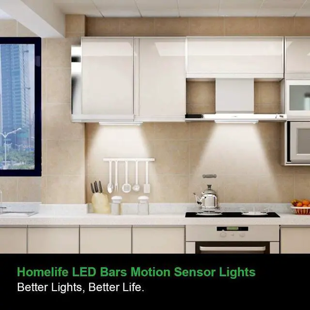Alt view image 7 of 7 - 160 LED Closet Lights Motion Sensor Under Cabinet Lights Indoor Lighting 3000mAh Battery Powered Light Bar Dimmable Rechargeable Closet Light for Kitchen, Wardrobe, Stairs(1 Pack)