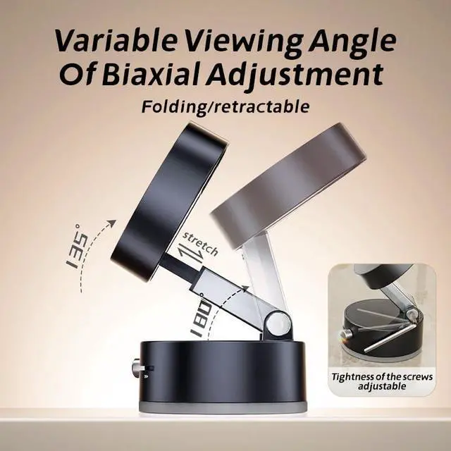 Alt view image 3 of 7 - Cell Phone Stand, Angle Height Adjustable Phone Holder, Aluminum Desktop Phone Dock for Desk, Foldable Portable Stand, Office Desk Accessories, Women PC Gaming Essentials iPhone Stand (A2)