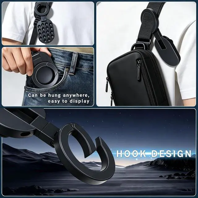 Alt view image 4 of 6 - 2026 New 3 in 1 Magnetic Suction Cup Phone Mount, 18 Strong Suction Cups Car Phone Holder, 360° Rotatable Universal Phone Stand for Gym Kitchen Home Office.(1PC)