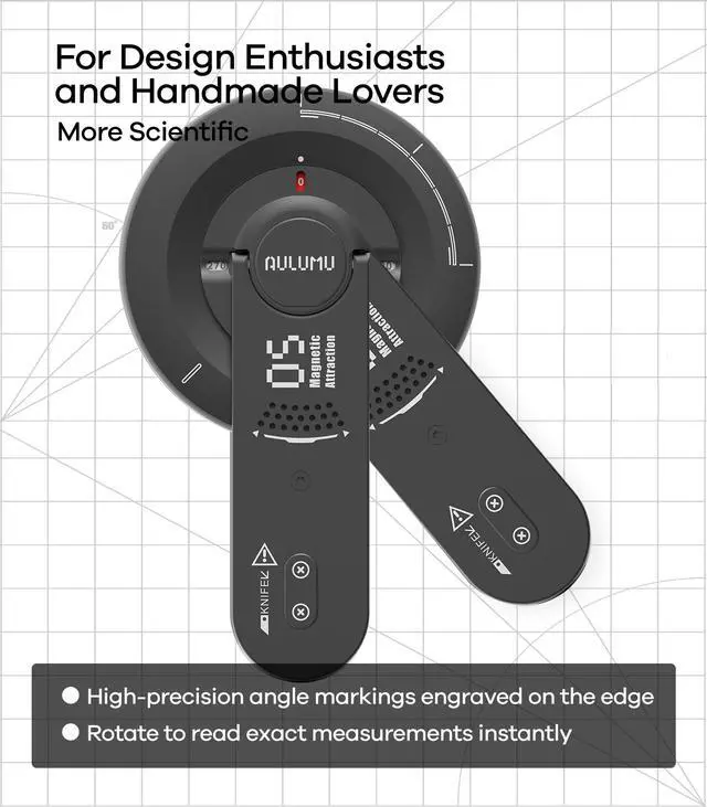 Alt view image 7 of 7 - G05 Air for MagSafe Grip Stand | Rotation Angle Adjustment | Aluminium Alloy Ultra Light & Ultra Thin | with Box Opener - Black