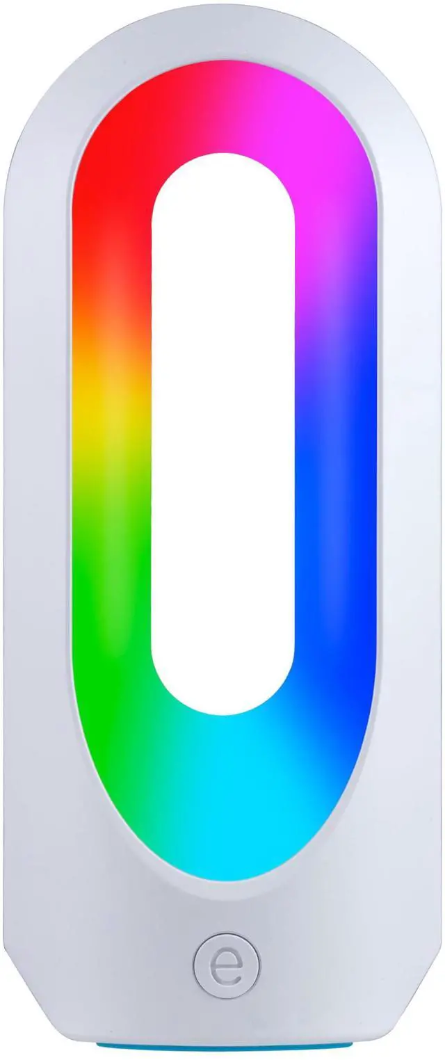 Main image of Color Changing LED Lamp, Modern Night, Dimmable Whites & Vibrant RBG Colors, Dorm Essentials, Ideal for Home Office, Gaming, Bedroom, Kids Room, Reading Light, 49632, Plastic, White