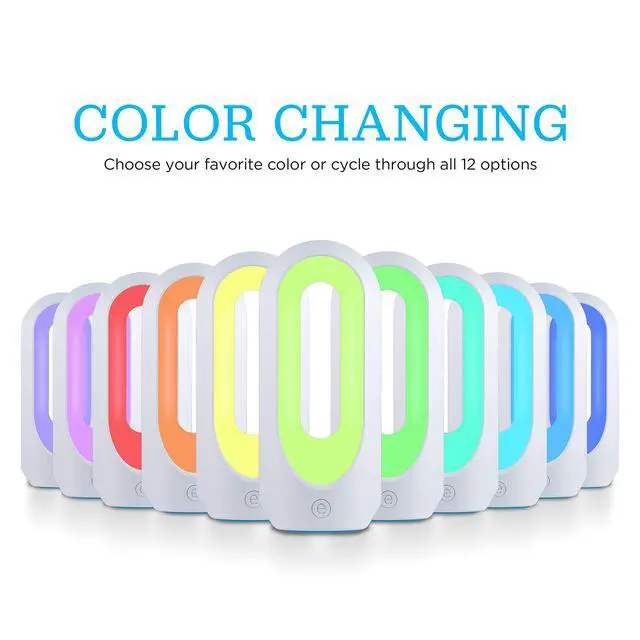 Alt view image 4 of 7 - Color Changing LED Lamp, Modern Night, Dimmable Whites & Vibrant RBG Colors, Dorm Essentials, Ideal for Home Office, Gaming, Bedroom, Kids Room, Reading Light, 49632, Plastic, White