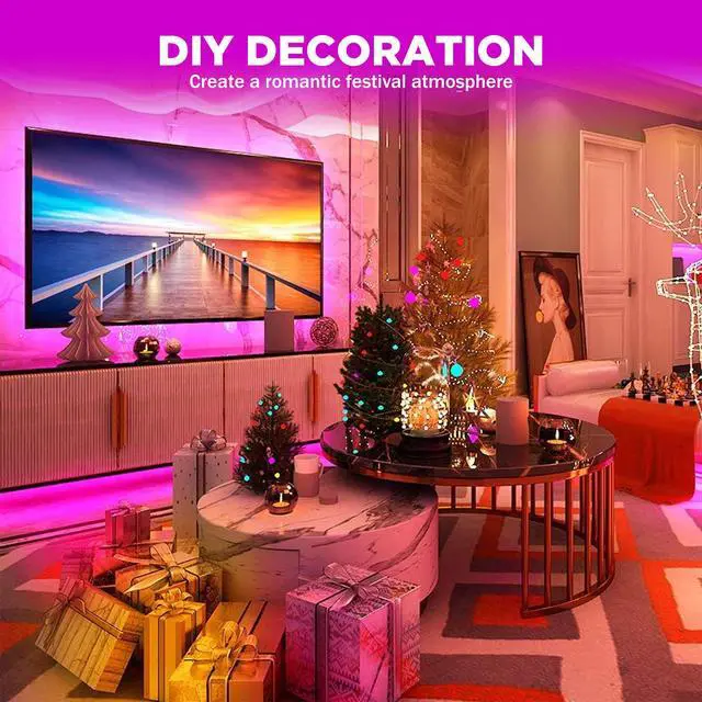 Alt view image 6 of 6 - USB COB RGB LED Strip, 4.9ft High Density Plug in Tape Light, 5v Cuttable TV Backlight for Car, Cabinet, Computer, Bar, DIY Lighting