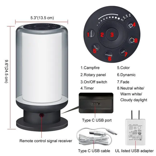 Alt view image 6 of 7 - LED Color Changing Table Lamps, Dimmable Bedside Lamp with Remote, Plug in Desk Light Bedroom Lamp for Living Room-Black