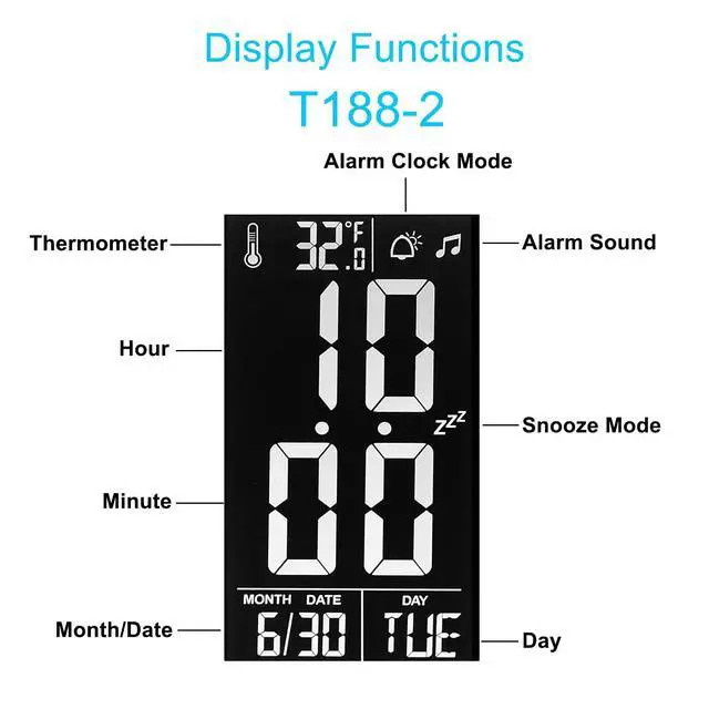 Alt view image 3 of 6 - LED Desk Lamp with Clock,Color Changing Nightlight,Study Lamp with Pen Holder,Desk Light with USB Charger,Table Light for Home,Office,Gift for Kids,Students,Women,Black