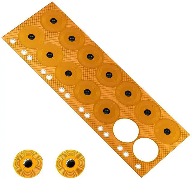 Main image of 10pcs NFC Tags NTAG215 FPC Tag Stickers, Flexible Smart Nail Electronic Tags NFC Key Tag Waterproof Programmable RFID Sticker 10mm Round