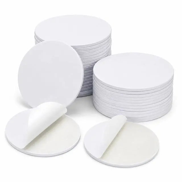 Main image of 50PCS Coin Cards NFC Tags, Blank NTAG215 NFC Cards Rewitable NFC Chip 25mm/1inch Round 215 Cards with Adhesive Back Compatible with TagMo and Amiibo and NFC Enabled Mobile Phones and Devices