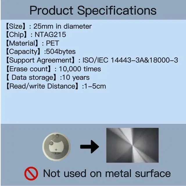 Alt view image 7 of 7 - NTAG 215 NFC Tags 24 PCS Rewritable NFC Stickers with Holographic Labels, 25mm NFC Tags 504 Bytes for Smart Home Automation, NFC Phones, Digital Business Cards & DIY Projects