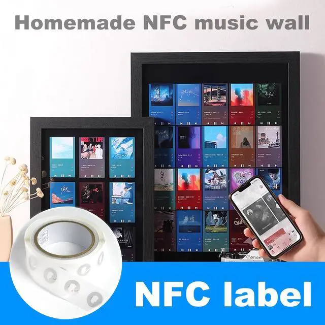 Alt view image 6 of 7 - 50 PCS Round NFC Tags Stickers - NTAG213 Chip, Blank, Adhesive Labels, RFID Tags, Rewritable, 137 Bytes Memory, Compatible with All NFC-Enabled Smartphones and Devices