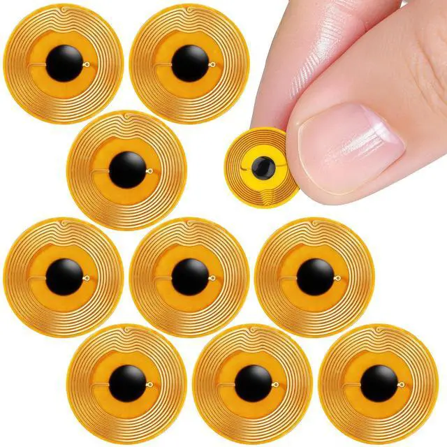 Main image of NFC Tags, Programmable RFID Stickers Tag215, Round Waterproof Flexible Fpc NFC Labels for Phones, Wearables, Automation (10PCS, 10mm)