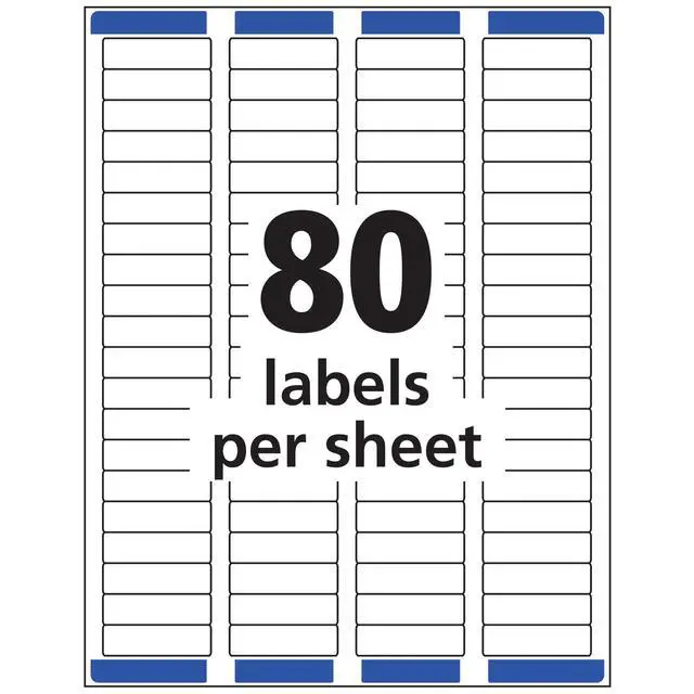 Alt view image 5 of 7 - Printable Return Address Labels with Sure Feed, 0.5" x 1.75", White, 2,000 Blank Mailing Labels (08167)