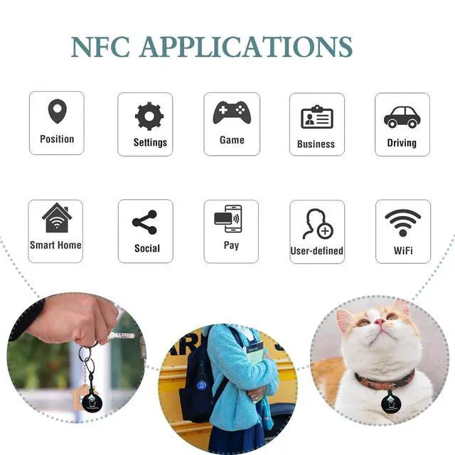 Alt view image 5 of 7 - Tags Ntag215 Stickers iPhone Compatible - Clear NFC Blank Cards (30pcs)